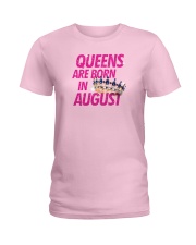 Queens Are Born in August Ladies T-Shirt thumbnail