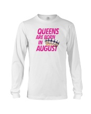 Queens Are Born in August Long Sleeve Tee thumbnail