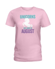 Unicorns Are Born in August Ladies T-Shirt thumbnail