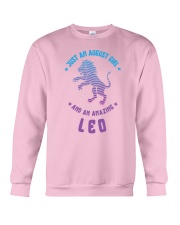 August Girl an Amazing Leo Crewneck Sweatshirt thumbnail