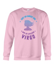 August Girl an Amazing Virgo Crewneck Sweatshirt thumbnail
