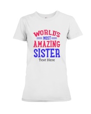 Personalized Gifts for Sister Premium Fit Ladies Tee tile
