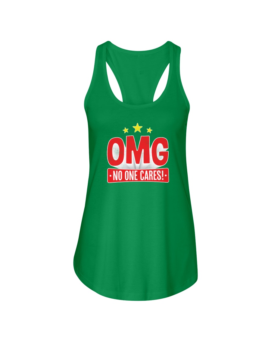 OMG No One Cares Ladies Flowy Tank