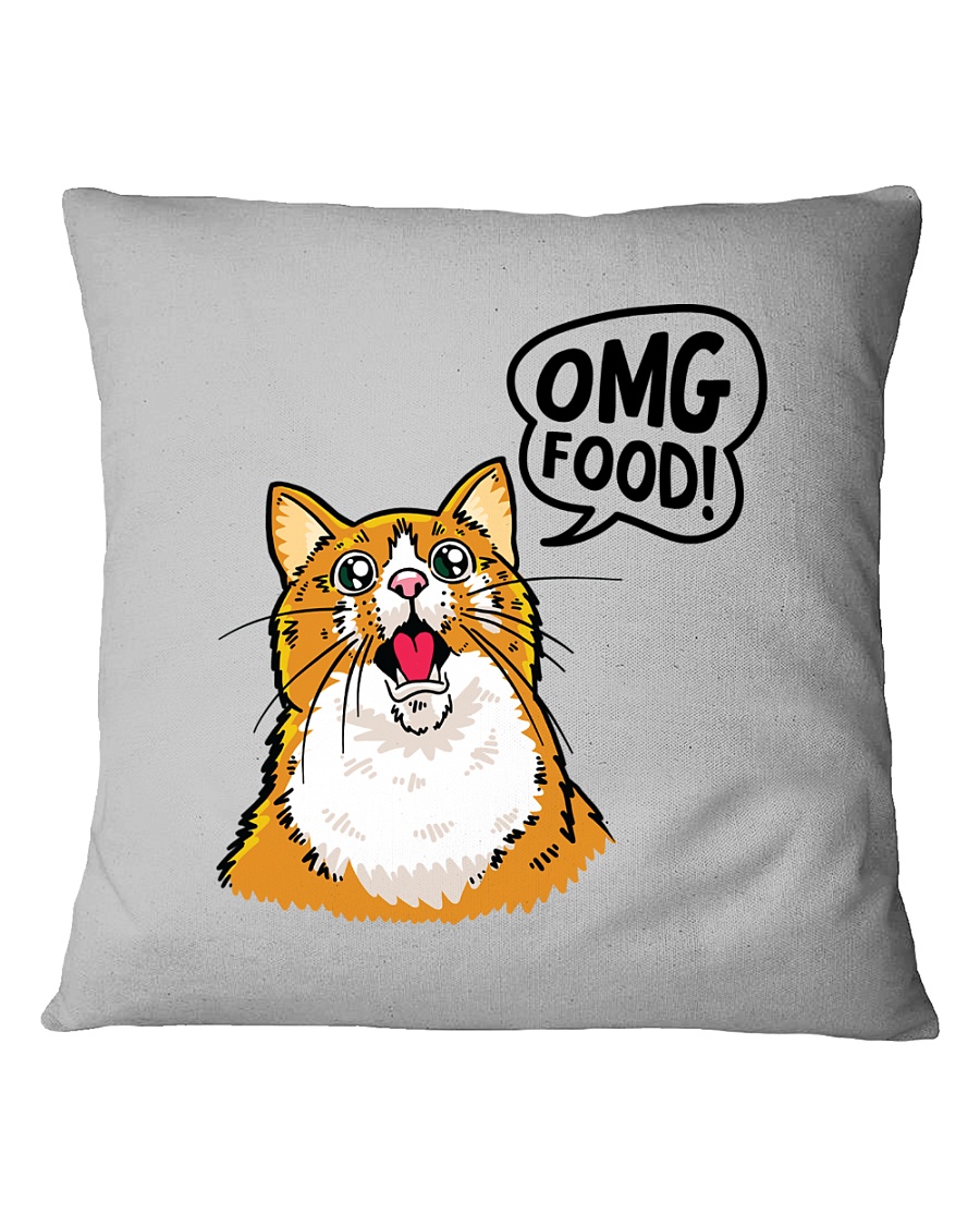 OMG FOOD Square Pillowcase