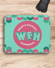 WFH - What's Fucking Happening Mousepad aos-mousepad-front-lifestyle-1