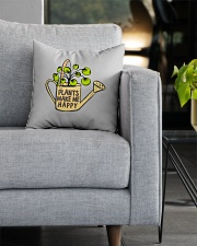 Plants Make me Happy Square Pillowcase aos-pillow-square-front-lifestyle-05