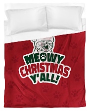 Meowy Christmas You All Duvet Cover - Twin front