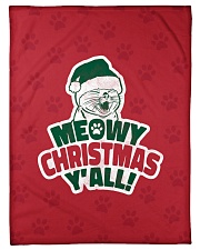 Meowy Christmas You All Small Fleece Blanket - 30" x 40" front