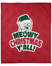 Meowy Christmas You All Fleece Blanket - 50" x 60" front