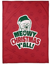 Meowy Christmas You All Large Fleece Blanket - 60" x 80" thumbnail