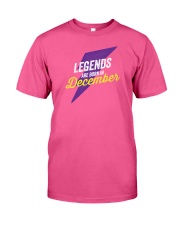 Legends Are Born in December Classic T-Shirt front