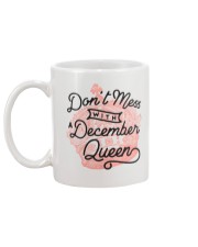Don't Mess With a December Queen Mug back