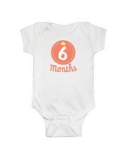 6 Months Onesie front