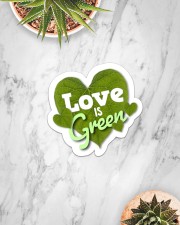 Love is Green Sticker - Single (Horizontal) aos-sticker-single-horizontal-lifestyle-front-06