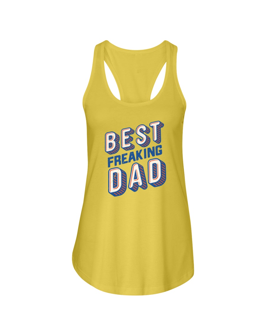 Best Freaking Dad Ladies Flowy Tank