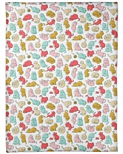 Kittens Pattern Large Fleece Blanket - 60" x 80" thumbnail