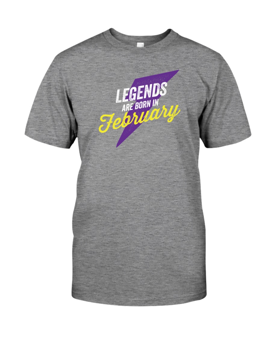 Legends Are Born in February Premium Fit Mens Tee