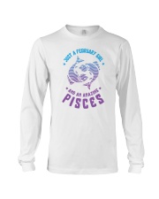 February Girl an Amazing Pisces Long Sleeve Tee thumbnail
