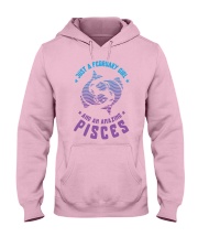 February Girl an Amazing Pisces Hooded Sweatshirt front