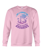 February Girl an Amazing Aquarius Crewneck Sweatshirt thumbnail