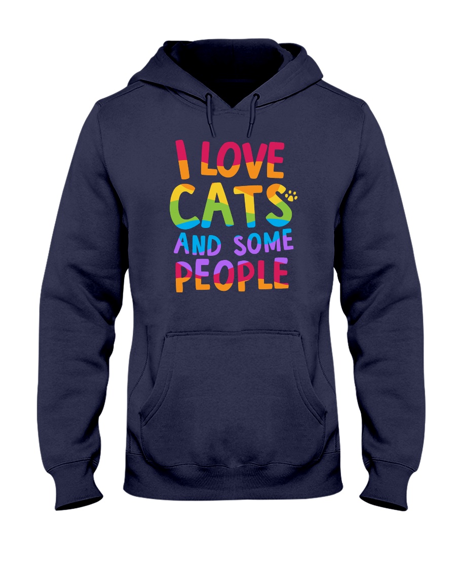 I Love Cats And Some People Hooded Sweatshirt