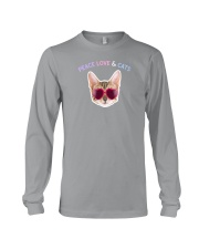 Peace Love And Cats Long Sleeve Tee thumbnail