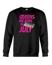 Queens Are Born in July Crewneck Sweatshirt thumbnail