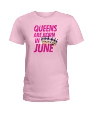 Queens Are Born in June Ladies T-Shirt thumbnail
