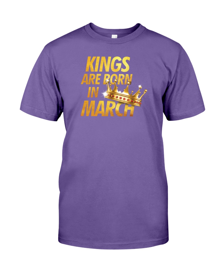 Kings Are Born in March Premium Fit Mens Tee