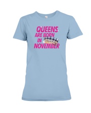 Queens Are Born in November Premium Fit Ladies Tee thumbnail