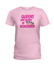 Queens Are Born in November Ladies T-Shirt thumbnail