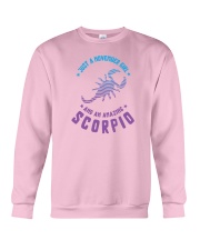 November Girl an Amazing Scorpio Crewneck Sweatshirt thumbnail