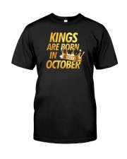 Kings Are Born in October Classic T-Shirt front