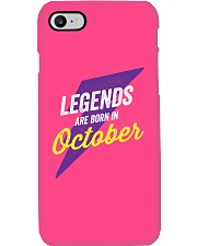 Legends Are Born in October Phone Case thumbnail