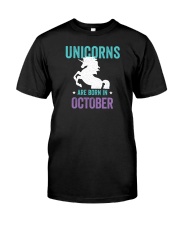 Unicorns Are Born in October Premium Fit Mens Tee thumbnail
