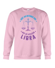 October Girl an Amazing Libra Crewneck Sweatshirt thumbnail