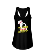 Real Women are Born in October Ladies Flowy Tank thumbnail