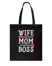 Wife Mom Boss Tote Bag thumbnail