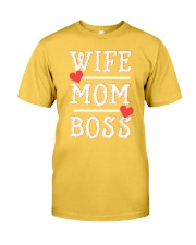 Wife Mom Boss Classic T-Shirt front