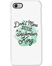 Don't Mess With a September King Phone Case tile