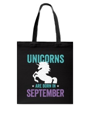 Unicorns Are Born in September Tote Bag thumbnail