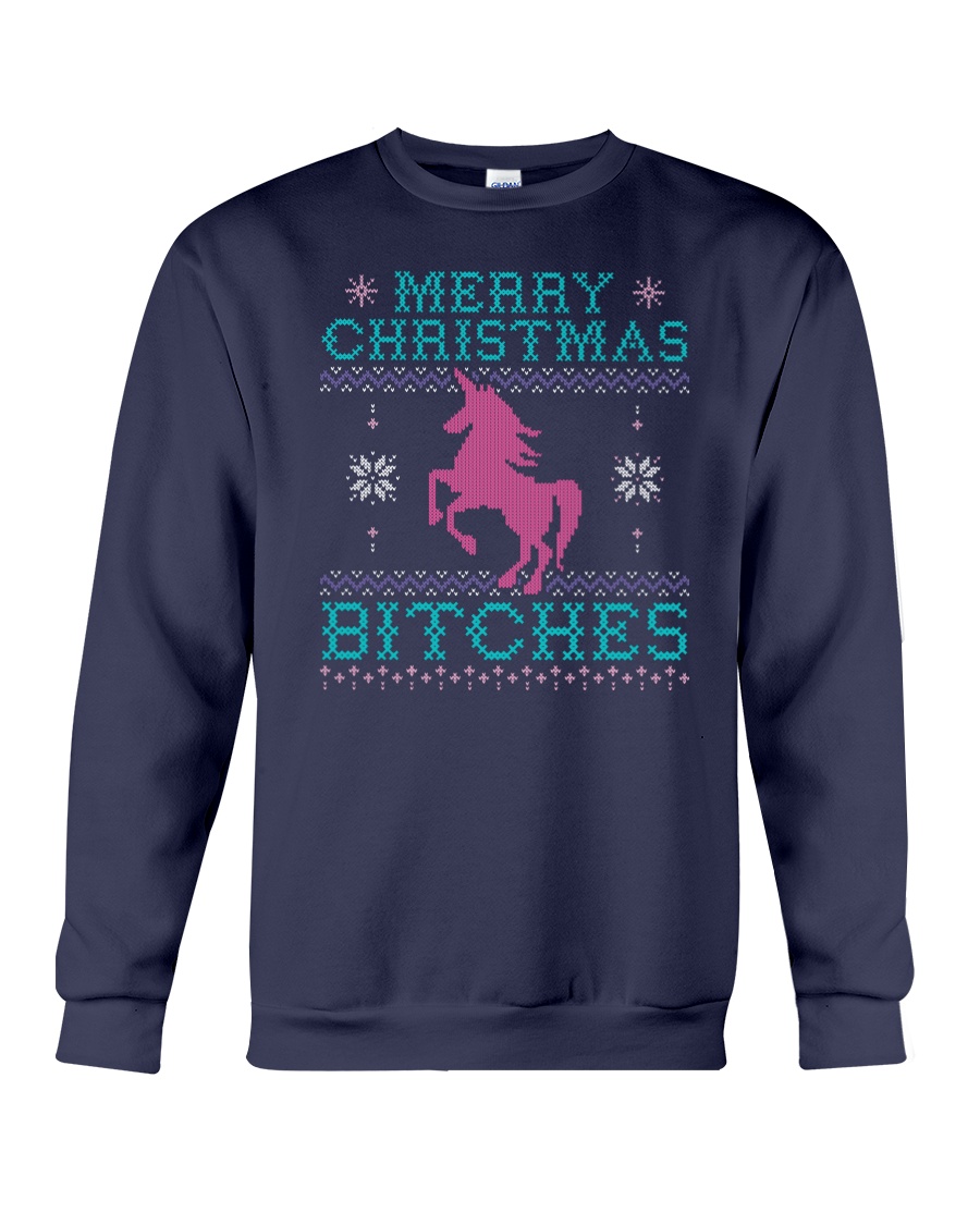Merry Christmas Bitches Crewneck Sweatshirt