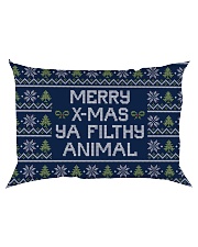 Merry Christmas Ya Filthy Animal Rectangular Pillowcase back