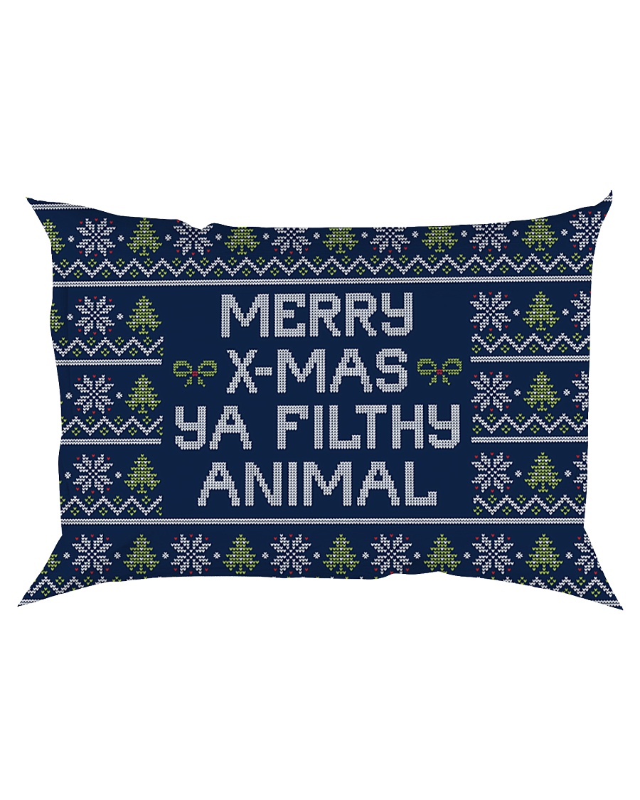 Merry Christmas Ya Filthy Animal Rectangular Pillowcase