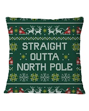 Straight Outta North Pole Square Pillowcase thumbnail