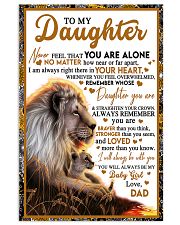 BT06 - Dad- Gift For Your Daughter Blanket- Lion Vertical Poster tile
