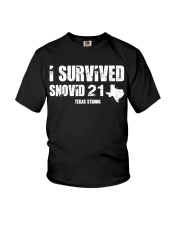 I Survived Snovid 21 Texas Strong T Shirt Youth T-Shirt tile