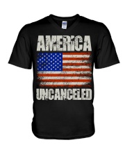 America uncanceled T Shirt V-Neck T-Shirt tile