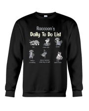 RACCOON'S TO DO LIST Crewneck Sweatshirt tile