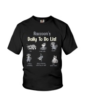 RACCOON'S TO DO LIST Youth T-Shirt tile